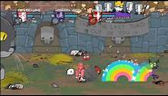 New castle crashers dlc Pink knight and blacksmith (purple knight) review Max magic + Weapons