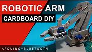 How To Make Arduino Robotic Arm Controlled with Smartphone - Cardboard DIY