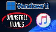 How to Uninstall Itunes from Windows 11 / 10 [Tutorial]
