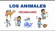 Vocabulario: Los Animales en Español. Nivel Básico. Aprender Español. Learn Spanish.