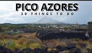 What to do in Pico island Azores Portugal 4K - TOP 20 attractions -