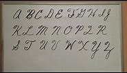 How to Write Cursive Capital Letters - Uppercase Letters - American Handwriting