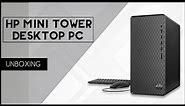 HP Slim Mini Tower Desktop PC S01-pf2428 Unboxing | Hp i3 | 8gb & 512gb SSD | 10th Gen