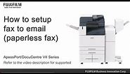 How to setup fax to email paperless
