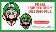 Free Computer Embroidery Design Sharing and Tutorial -Super Mario 【Luigi】