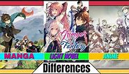 THE DIFFERENCES BETWEEM THE GRIMGAR Anime Manga And Light Novel!