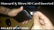 Samsung Galaxy S7/S7 Edge How To Insert Sim Card & Micro SD Card