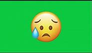 Sad Crying Emoji Green Screen Footage Royalty Free Download Stock Video 2019