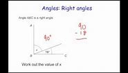 Angles in a Right Angle