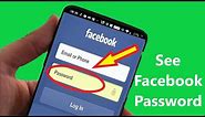 How to See Your Facebook Password!!