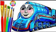 How to Draw Gordon Shooting Star ♦ Thomas and Friends ♦ Drawing and Colors Learning videos for Kids