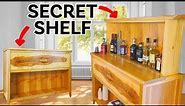 DIY Bar Cabinet with a Secret