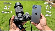 iPhone 13 Pro Max Vs DSLR Camera Test | iPhone 13 Pro Max Vs Sony Alpha A7iii Mirrorless Camera