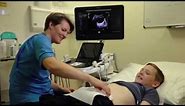 What happens in an Ultrasound scan?