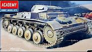 New! PANZER II Ausf.F - Full video build ACADEMY 1/35 scale.