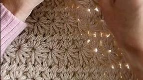 Chunky Star Stitch Blanket Crochet Pattern #crochet #crochetstitches #crochetblanket #starstitch