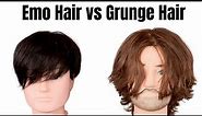 Emo Hair vs Grunge Hair - TheSalonGuy