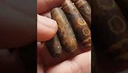 Vintage Agate Dzi Beads,and Petrified Wood beads