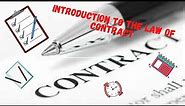 Introduction to the law of Contract