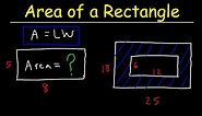 How To Find The Area of a Rectangle | Math