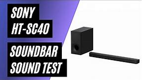 Sony HT-SC40 2.1ch Soundbar with Wireless Subwoofer - Sound Test and Review