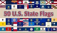 50 US State Flags in 3 Minutes