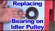 How to replace the Bearing on Idler Pulley or Belt Tensioner Pulley