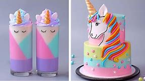 Oddly Satisfying and Fantastic Unicorn Cake Decorating Ideas | Beautiful Colorful Cake Tutorials