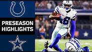 Colts vs. Cowboys | NFL Preseason Week 2 Game Highlights