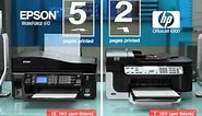 Epson WorkForce 610 All-in-One | ISO PPM Print Speed Comparison