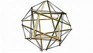TensegriToy: Oktaeder aus 12 Stäben - building a tensegrity model - Faszienmodell