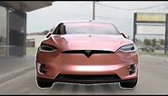 Wrapping Tesla Model X in Rose Gold! | EVS Vlog