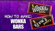 How to make a Wonka Bar and Golden Ticket! 1971 - FREE download for you to customise!