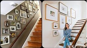 Top 40 Best Stairs Wall Decorations Ideas |Stairs Wall Photo Gallery Making Ideas