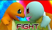 🔺💧SQUIRTLE VS CHARMANDER🔥🔺 ¡EPIC FIGHT!💪