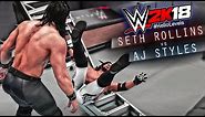 WWE 2K18 Seth Rollins vs AJ Styles TLC Match | WWE 2K18 TLC Match Gameplay