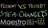 Stem changers in the PRESENT and PRETERIT (zapato vs chancla)