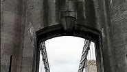 Suspension Bridge attached to Conwy Castle UK 28 Jan 2024