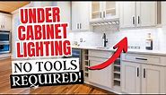 Easy Kitchen Upgrade! Install UNDER CABINET Lights in Minutes With No Tools