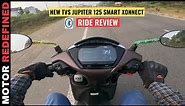 Finally New TVS Jupiter 125 Smart Xonnect 2023 Model Ride Review | On Road Price & Mileage.