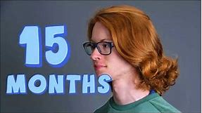 15 months Hair Growth Timelapse | The Redhead | Picture every day #shorts