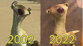Evolution of Sid in Ice Age Movies (2002-2022)