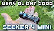 The Seeker 4 mini is very Olight good white light & UV review & beam shots