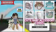 CUTE BABY ACCESSORY ID CODES FOR BROOKHAVEN 🏡RP ROBLOX 👶✨️