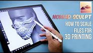 Nomad Sculpt 3D Design App - Scale files for 3D Printing!