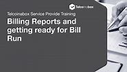 Telcoinabox Training - Billing Reports and BillRun