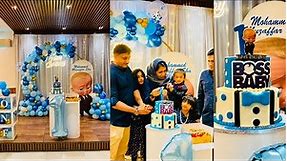 First Birthday Celebration Of My Son | BOSS BABY Birthday Theme | Blue Theme Decor | SHASS WORLD 306