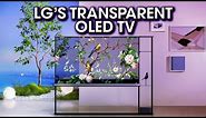 LG Unveils Transparent OLED TV at CES 2024