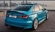 The AUDI S3 FROM HELL! A 400hp++ Stage2+ APR gorgeous Miami blue sedan