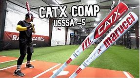 Hitting with the Marucci CATX COMPOSITE | USSSA -5 Baseball Bat Review